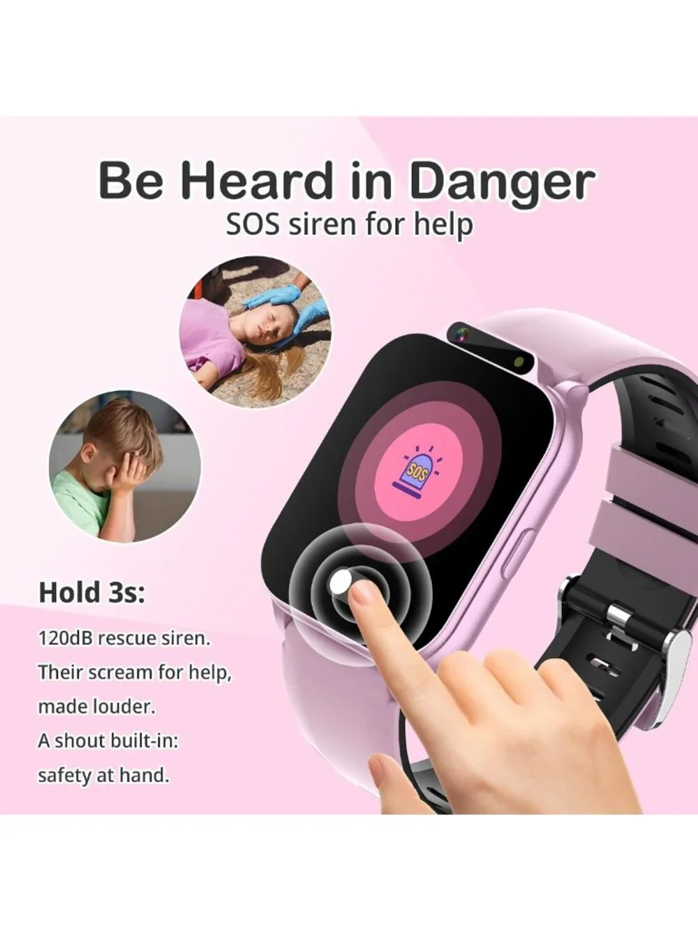 Waterproof Kids Smart Watch for Girls - Fitness Tracker & Sports Activity
